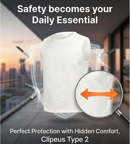 Product Image Unisex Cut-Resistant Tank Top with Protective Inner Layer | Lightweight Safety Wear in Saudi Arabia