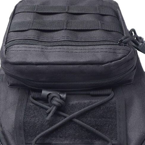 Tactical Crossbody Sling Bag, 600D Oxford Backpack with Molle System, Lightweight Multi-Pocket Bag for Hiking Camping Travel in Kuwait