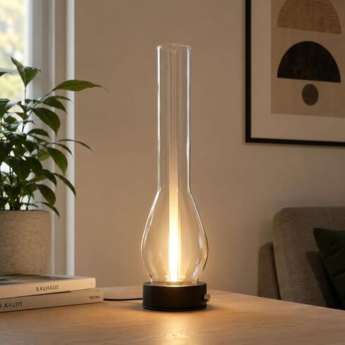 2 5/8 Inch × 14 Inch Oil Lamp Chimney Replacement Clear Glass Lamp Chimney fits Central Draft Burners on Vintage and Antique Style Lamps Oil Lamp Parts in Kuwait