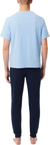 Lacoste mens Monogram Jersey Pajama Set in Kuwait