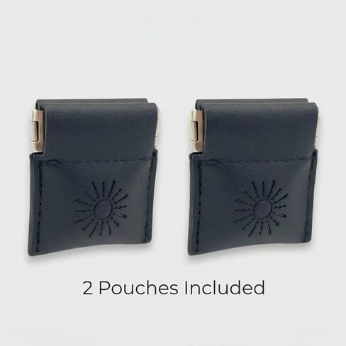 Travel Pill Pouch – Small Discreet Medicine Holder for Pockets and Bags – Compact Pill Storage for Vitamins and Supplements – Black in Saudi Arabia