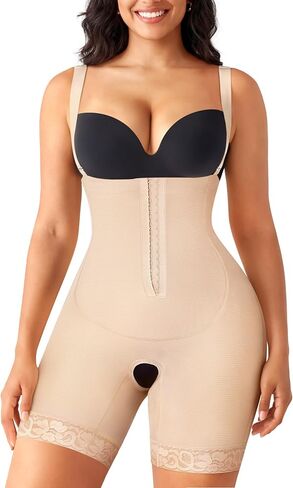 MERYOSZ Shapewear for Women Tummy Control High Waisted Faja Body Shaper Butt Lifer Shapewear with Removable Straps in Saudi Arabia