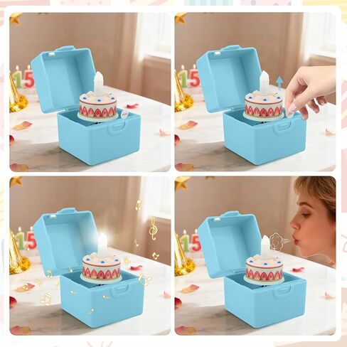 Green Convenience Happy Birthday Box,Lights,Music and Sound Cake Pop Up Birthday Box for Women Men,Wife Husband Mom Daughter Sister in Saudi Arabia