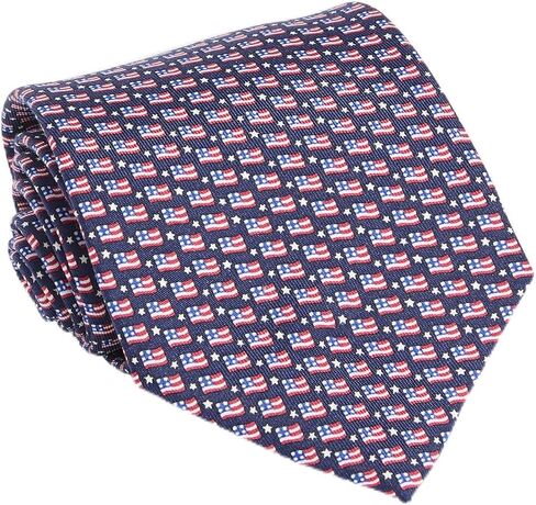 vineyard vines Men's Usa Micro Flag Printed Tie in Kuwait