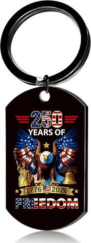 250th Anniversary America Keychain Gifts 250 Years of 1776-2026 Key Chain Independence Patriotic Souvenirs Gifts in Saudi Arabia