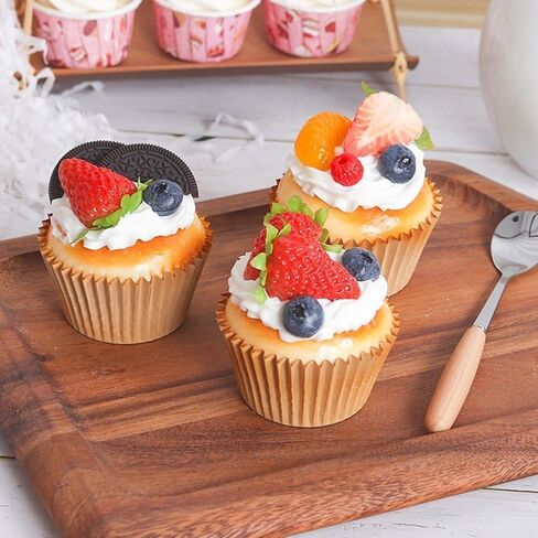 Artificial Cupcake 3 Pack - Realistic Fake Strawberry Cupcake Models, Faux Dessert Props for Bakery Shop, Kitchen, Photography & Party Decoration in Saudi Arabia