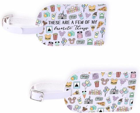 Fairytale Fans Luggage Tag Vacation Trip Gift Mouse Ice Cream Bag Tag Magic Snacks Mouse Ice Cream Lover Gift (Things-tag) in Kuwait