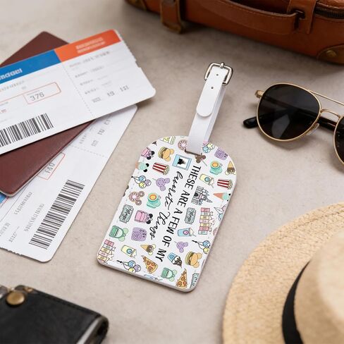 Fairytale Fans Luggage Tag Vacation Trip Gift Mouse Ice Cream Bag Tag Magic Snacks Mouse Ice Cream Lover Gift (Things-tag) in Kuwait