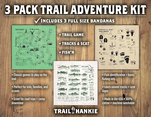 3-Pack Trail Adventure Bandanas in Saudi Arabia