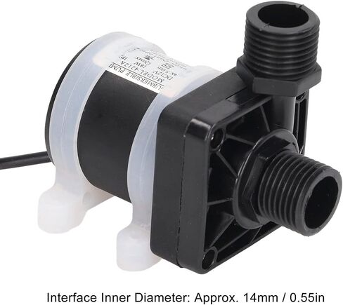 مضخة غاطسة صغيرة، أداء جيد آمن، توفير الطاقة، مضخة مياه نافورة هادئة DC12V 20 وات 800 لتر ساعة in Kuwait