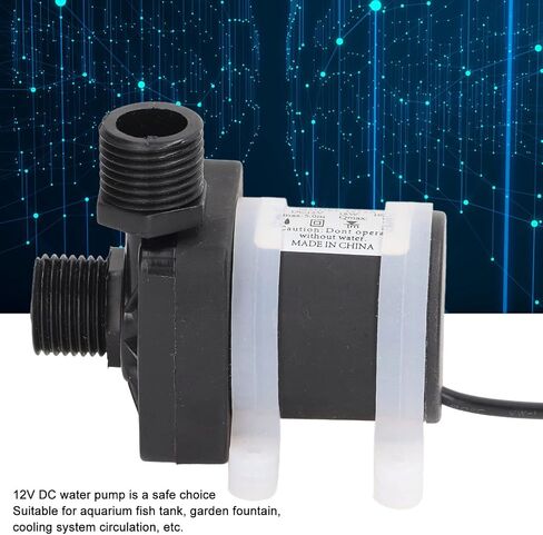 مضخة غاطسة صغيرة، أداء جيد آمن، توفير الطاقة، مضخة مياه نافورة هادئة DC12V 20 وات 800 لتر ساعة in Kuwait