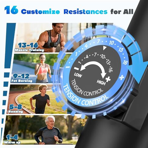 Under Desk Elliptical Exercise Machine, Ellipse Leg Exerciser As Seen On TV with 15 Adjustable Speeds, Fully Assembled Pedal Exerciser for Seniors with Display Monitor & Remote Control in Saudi Arabia