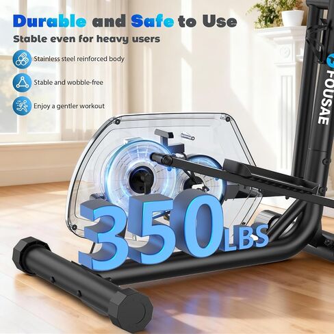 Under Desk Elliptical Exercise Machine, Ellipse Leg Exerciser As Seen On TV with 15 Adjustable Speeds, Fully Assembled Pedal Exerciser for Seniors with Display Monitor & Remote Control in Saudi Arabia