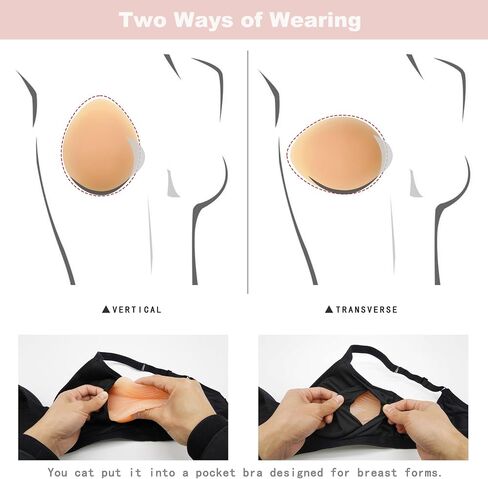 1 Piece Silicone Breast Form Mastectomy Prosthesis Teardrop Shape Bra Enhancer Inserts in Saudi Arabia