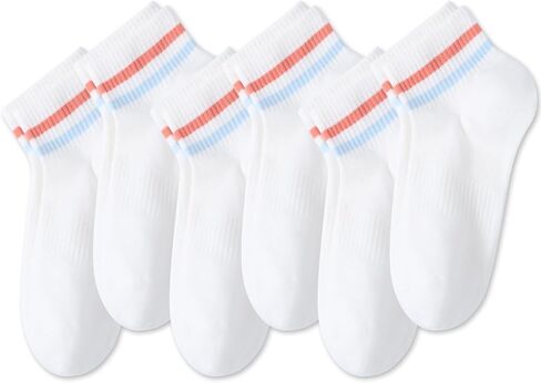 SIONCY 6 Pairs Ankle Socks for Women Cotton Low Cut Thin Casual Athletic Socks Breathable in Saudi Arabia