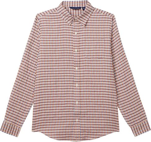 Janie and Jack Boys' Seersucker Plaid Woven Top (Toddler/Little Kid/Big Kid) in Kuwait