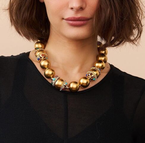 Kenneth Jay Lane, Gold Ball Necklace, Bracelets and Earrings in Kuwait