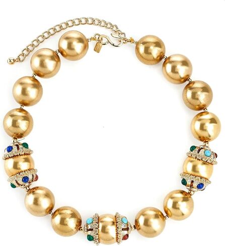 Kenneth Jay Lane, Gold Ball Necklace, Bracelets and Earrings in Kuwait