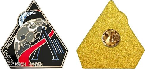 دبوس من المينا الصلبة Artemis II Mission Patch، 1.2 بوصة، قابل للتجميع في الفضاء in Kuwait