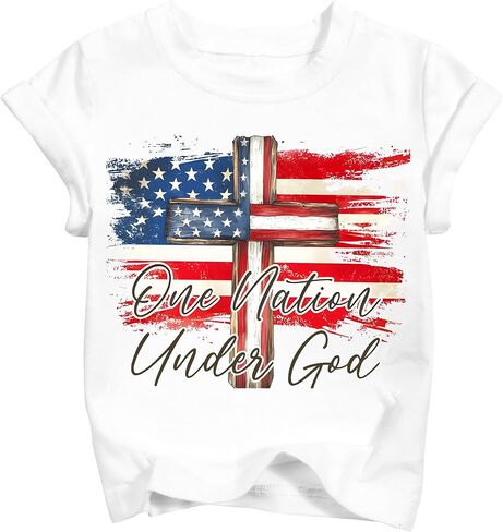 Boys 4th of July Shirt Kids 250th Anniversary Patriotic T Toddler Freedom American Flag Tee Tops 2026 (3T-10T) in Saudi Arabia
