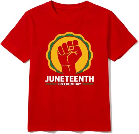 Black History Juneteenth Shirts for Kids: Classic Crewneck Cotton Tees (2-7T) in Kuwait