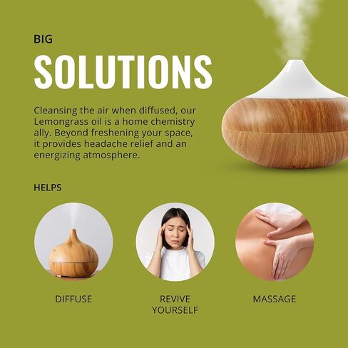 LAB BULKS ESSENTIAL OIL - Bundle of Lemongrass and Lavender Essential Oils, 16 oz Bottles, for Diffusers, Home Care, Candles, Aromatherapy in Saudi Arabia