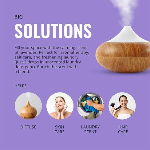 LAB BULKS ESSENTIAL OIL - Bundle of Lavender and Eucalyptus Essential Oils, 16 oz Bottles, for Diffusers, Home Care, Candles, Aromatherapy in Saudi Arabia