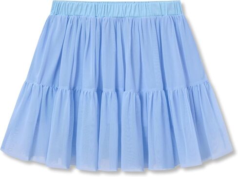 Big Girls High Waisted Ruffled Skort - Mesh Tulle Skirt with Skin-Friendly Built-in Shorts Size 6-16 in Kuwait