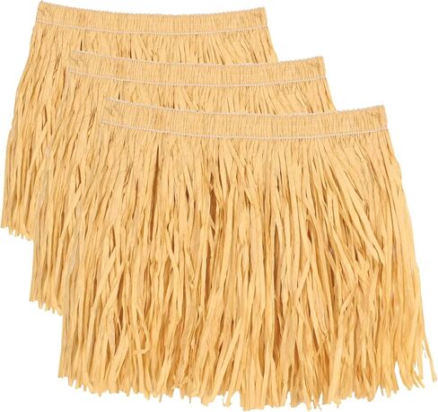 Beistle Child Mini Natural Hula Skirt (Pack of 3) in Kuwait