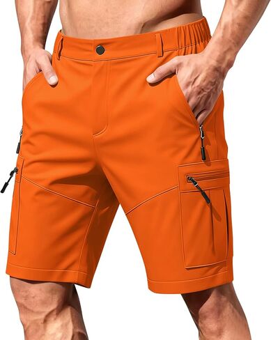 Mens Golf Shorts 7 Inch Inseam Relaxed Fit Stretch Business Casual Short Button Elastic Waist Bermuda Workout Short in Saudi Arabia
