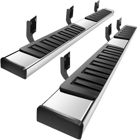 PZ 6" Running Boards for 1999-2016 Ford F-250 F-350 F-450 F-550 Super Duty Crew Cab Mirror Stainless Steel Side Step Rails Nerf Bar in Kuwait