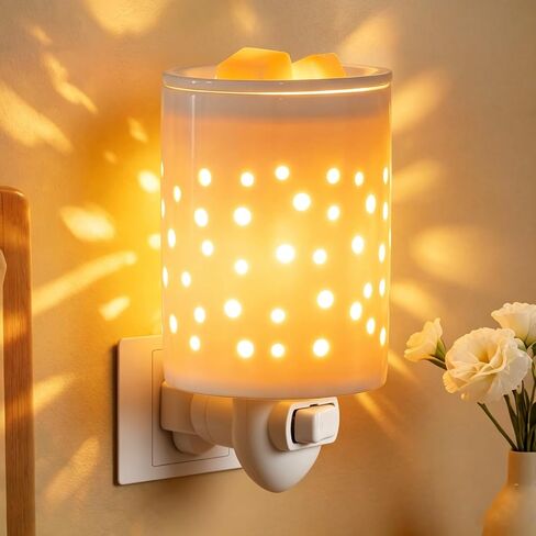 Bobolyn Plug in Wax Warmer Burner Electric Outlet Wall Plug-in Electric Wax Melt Warmer for Scented Melts Essential Oil Home Decor Gifts for Women Willow Leaves in Saudi Arabia