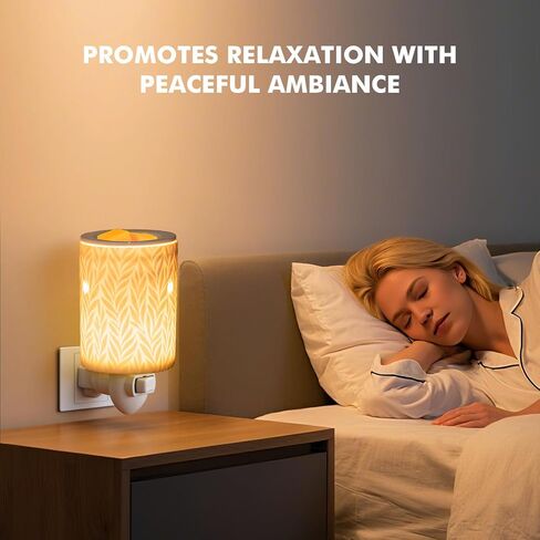 Bobolyn Plug in Wax Warmer Burner Electric Outlet Wall Plug-in Electric Wax Melt Warmer for Scented Melts Essential Oil Home Decor Gifts for Women Willow Leaves in Saudi Arabia