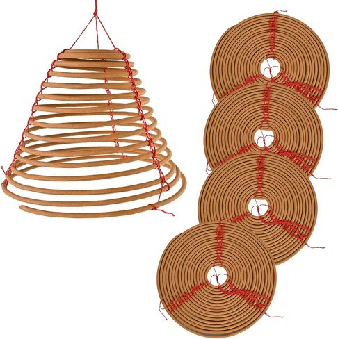 Hanging Citronella Incense Coil - Long Lasting 36 Hours Burn Time -Citronella Coil Outdoor for Patio, Backyard and Camping,5 Pack (7") in Saudi Arabia