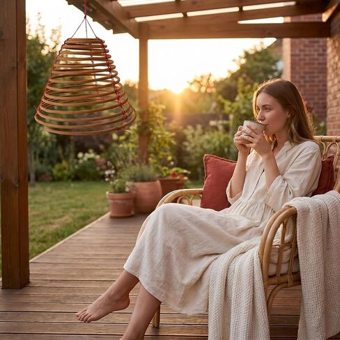 Hanging Citronella Incense Coil - Long Lasting 36 Hours Burn Time -Citronella Coil Outdoor for Patio, Backyard and Camping,5 Pack (7") in Saudi Arabia