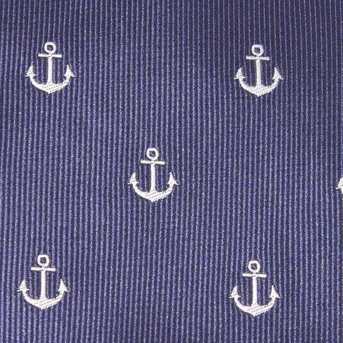 OTAA The Navy Blue Anchor Self Tie ربطة عنق مصنوعة يدويًا للرجال - ربطة عنق رجالية - مناسبات رسمية in Kuwait