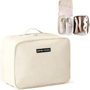 Shoe Bags for Travel, Travel Shoe Bag with Double Layer Storage - Fits 3-4 Pairs,Attaches to Luggage in Saudi Arabia
