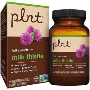 plnt Milk Thistle for Liver Health - Full Spectrum Extract & Whole Seed (90 Capsules) in Saudi Arabia