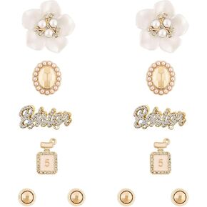 Bling Croc Shoe Charms for Women,Pearl,Butterfly,Flower & Chain Decorations Charms,Cute Shoe Decoration for Adults,Birthday Party Valentines Day Gifts in Saudi Arabia
