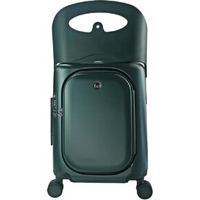 MiaMily Carry On Plus Ride-On Luggage with Built-In Seat – Kids & Adult Carry-On Suitcase, Spinner Wheels, TSA Lock, Top Opening Design, Waterproof & Thermal Pockets (Navy Blue) in Saudi Arabia