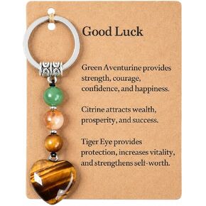 Natural Crystals Keychain Gift for Protection, Protection Gifts for Women Men New Beginnings Crystal Keychain in Saudi Arabia