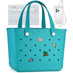 Rubber Beach Bag Waterproof Durable Large Tote Bag for Beach Sports Pool Swim Travel EVA Tote in Kuwait