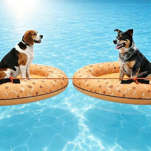 Dog Pool Float with Rope, 55" x 35" Inflatable Dog Floatie for Small Medium Large Dogs, for Pool and Beach Summer 80 LB in Saudi Arabia