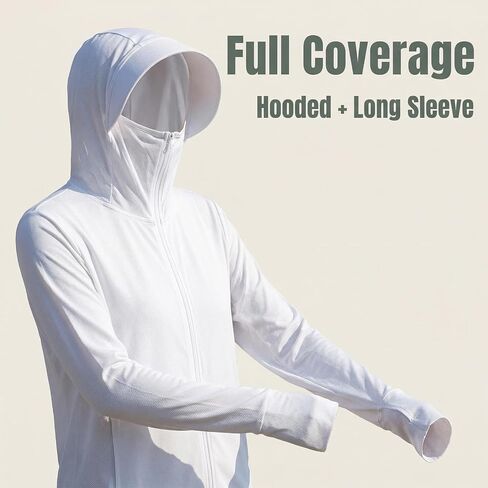 Women’s UPF 50+ Sun Protective Jacket – Lightweight Full-Zip Long Sleeve Hoodie for UV Protection in Kuwait