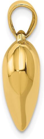 Jewelry Affairs Real 14k Yellow Gold Polished 3-D Puffed Heart Pendant Charm,21mm x 15mm in Kuwait