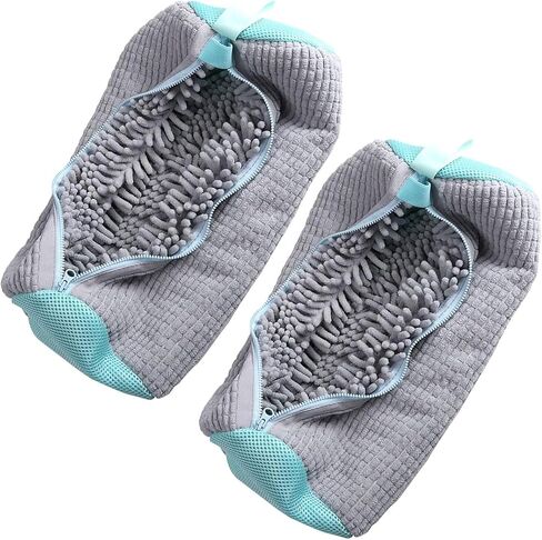 2 Pcs Shoe Washing Machine Bags Laundry Shoe Bags With Self-locking Zipper for Washer and Dryer Reusable Shoes Cleaning Bag for Sneaker Tennis Shoes Unstain Cleaner Kit in Saudi Arabia