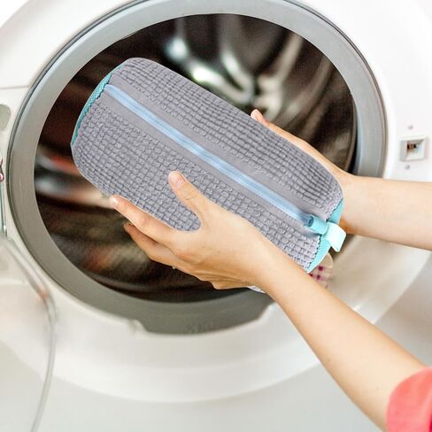 2 Pcs Shoe Washing Machine Bags Laundry Shoe Bags With Self-locking Zipper for Washer and Dryer Reusable Shoes Cleaning Bag for Sneaker Tennis Shoes Unstain Cleaner Kit in Saudi Arabia