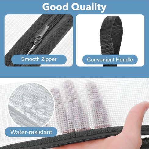 Shoe Travel Bags for Luggage, 4 Pack Waterproof Portable Travel Shoe Bags with Zipper and Handle for Organizer, Reusable Shoes Bag for Gym for Men Women in Kuwait