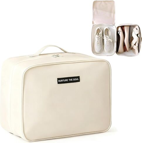 Shoe Bags for Travel, Travel Shoe Bag with Double Layer Storage - Fits 3-4 Pairs,Attaches to Luggage in Saudi Arabia