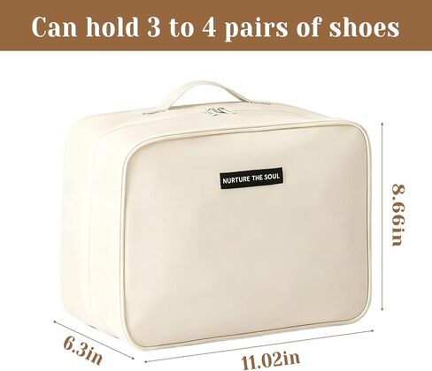 Shoe Bags for Travel, Travel Shoe Bag with Double Layer Storage - Fits 3-4 Pairs,Attaches to Luggage in Saudi Arabia